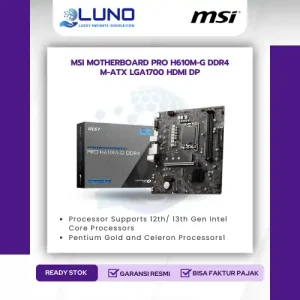 MSI Pro H610M-G DDR4 Motherboard LGA 1700